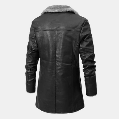 Leder-Winterjacke für Männer