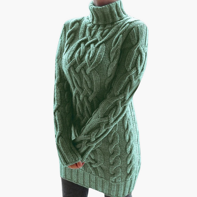 Lena | Stilvoller warmer langer Rollkragenpullover