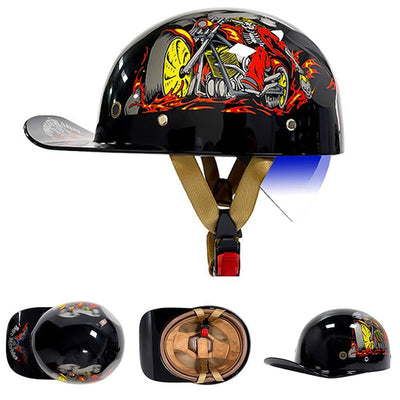 Motorrad Baseballhelm - DOT-zugelassen