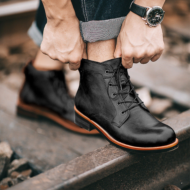 Dominic – Militärische Herrenstiefel in Übergröße