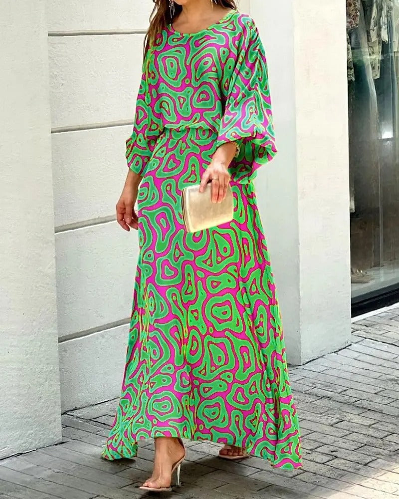Herlyn - Loose dress with round neckline