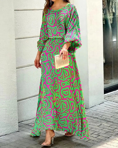 Herlyn - Loose dress with round neckline