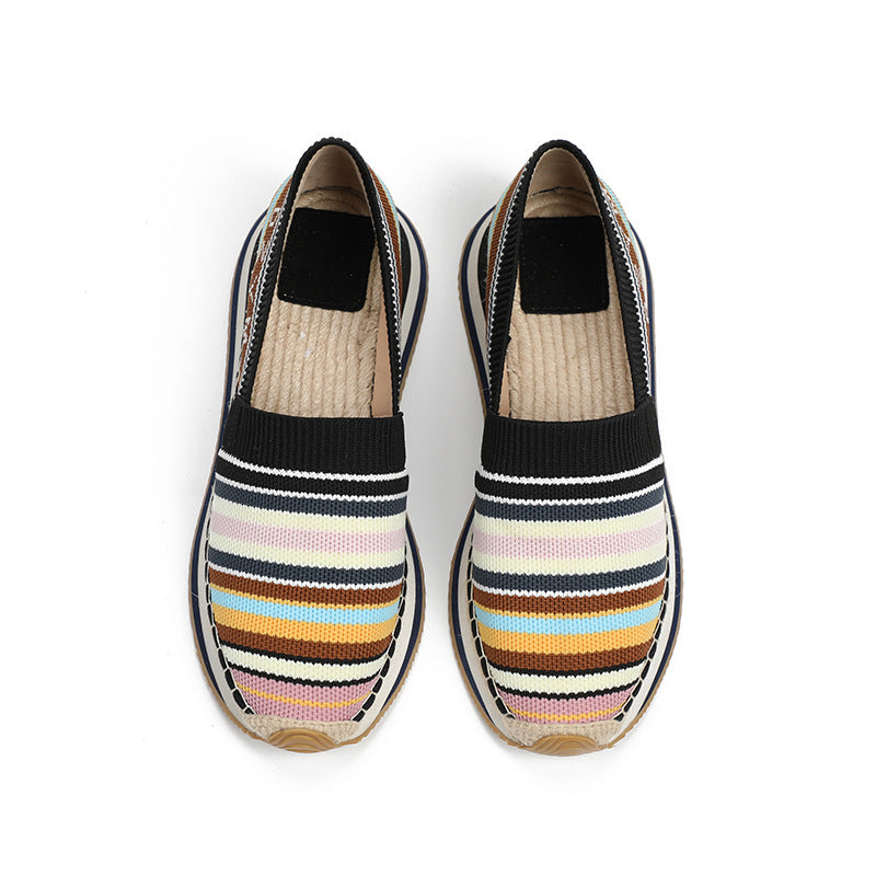 Nicole – Modische Damen-Schuhe aus Baumwolle und Leinen im koreanischen Stil