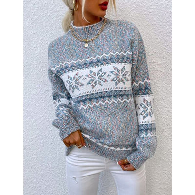 Kuscheliger Pullover mit geripptem Rollkragen
