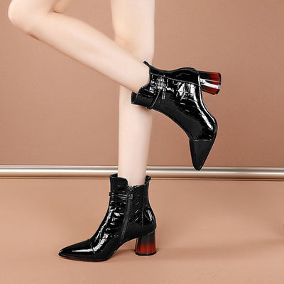 Carol – Modische Stiefeletten mit hohem Absatz und warmem Futter