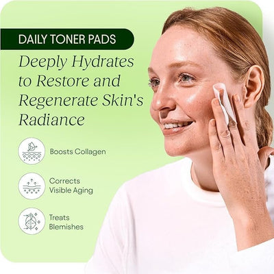 Anti-Aging Pads | Faltenreduzierung & Hautstraffung | Mit Niacinamid & Peptiden | 60 Stück