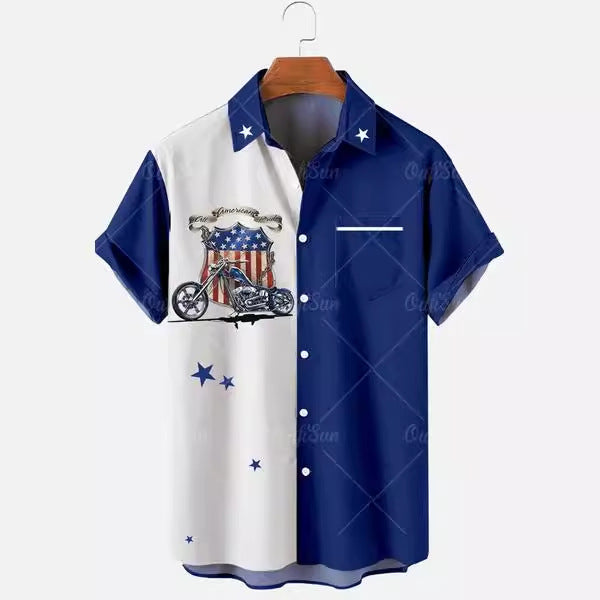 Dennis – 3D Sommer Casual Bedrucktes Hawaiian Shirt für Herren