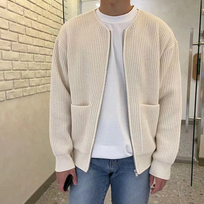 Herren Strickjacke mit schmaler Passform