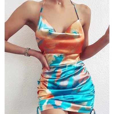 Hannah – Sexy Rückenauschnitt Trägerrockkleid