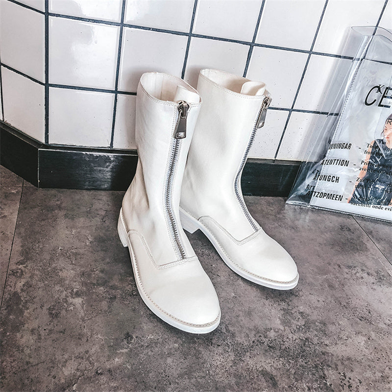 Melanie – Umgekehrte Martin-Stiefel im Retro-Stil für Damen