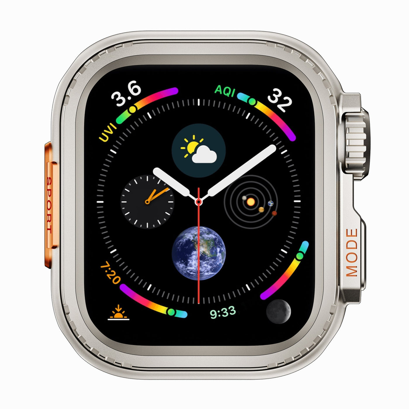 ULTRA LOOK-Robustes Titanlegierungsgehäuse für die Apple Watch