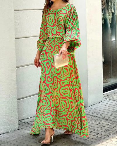 Herlyn - Loose dress with round neckline