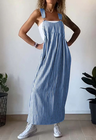 Hannelore® | Lässiges gestreiftes Jumpsuit-Kleid