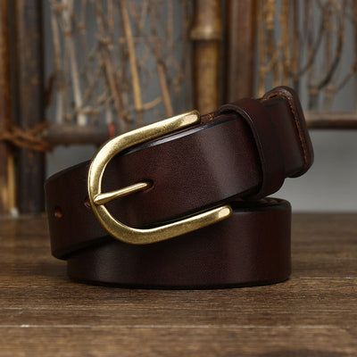 Premium Herren Klassischer Leder Gürtel