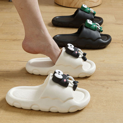 Denise – Weiche Damen-Hausschuhe mit Cartoon-Frosch