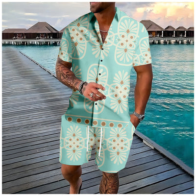 Norman – 3D-gedruckter Kurzarm-Shorts-Anzug
