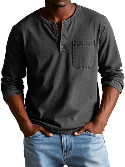 Thomas™ | Vintage Langarmhemd