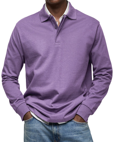 Jaro | Casual Langarm Polo-Shirt