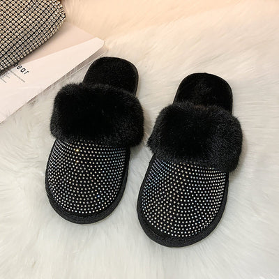 Lisa – Flache Damensandalen mit Strass