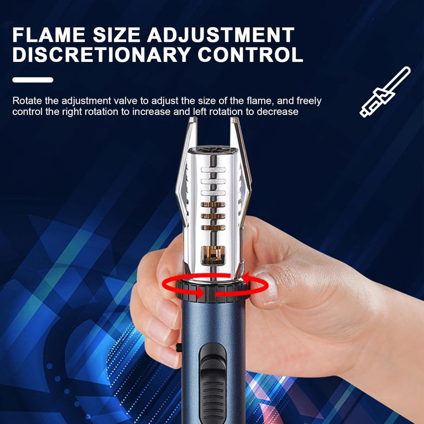 TurboFlamme™ Sturmfeuerzeug | Winddicht & Einstellbare Flamme | Outdoor & Grillanzünder