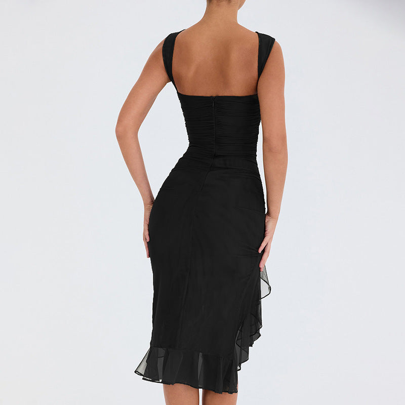 Esme – Schmaler ärmelloser Party-Club-Kleid