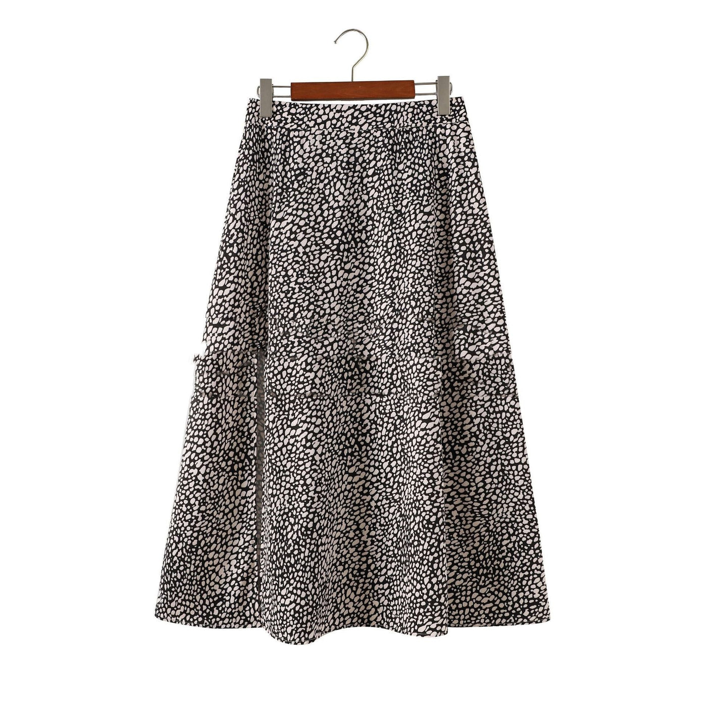 Emma – Langer A-Linien-Rock mit Leopardenmuster