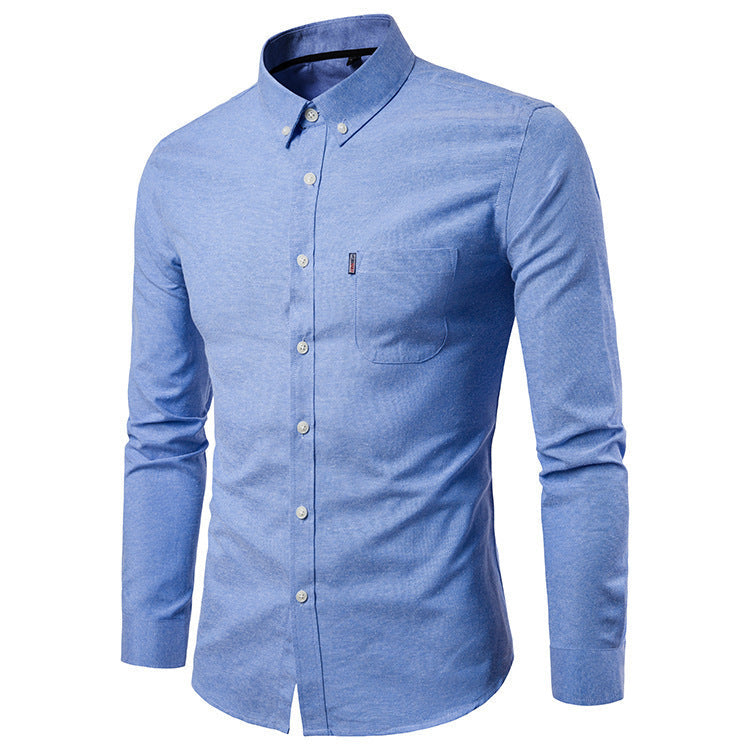 Brendan – Slim Fit Herrenhemd mit langen Ärmeln