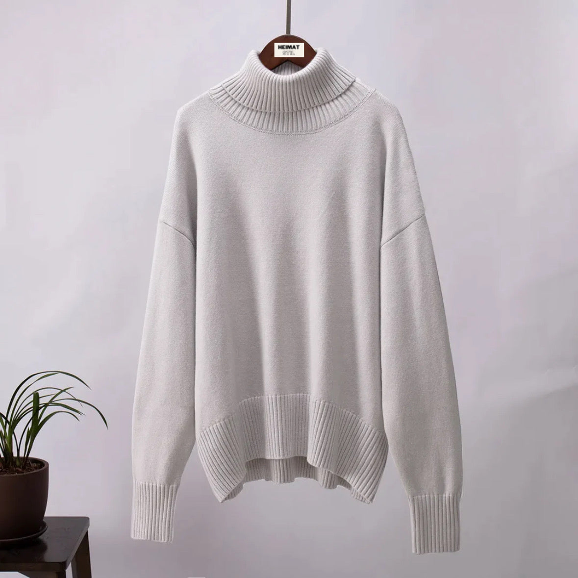 Locker gestrickter Pullover