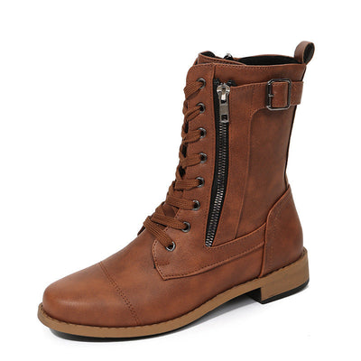 Dawn – Schnürstiefeletten mit Seitlichem Reißverschluss für Damen