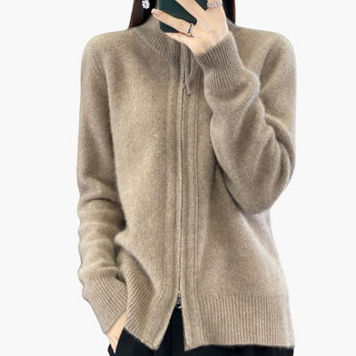 Luisa | Strickjacke mit Reißverschluss