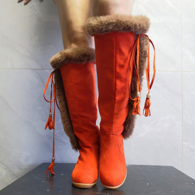 Marion – Damen Keilstiefel mit Plüsch