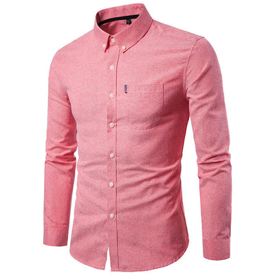 Brendan – Slim Fit Herrenhemd mit langen Ärmeln