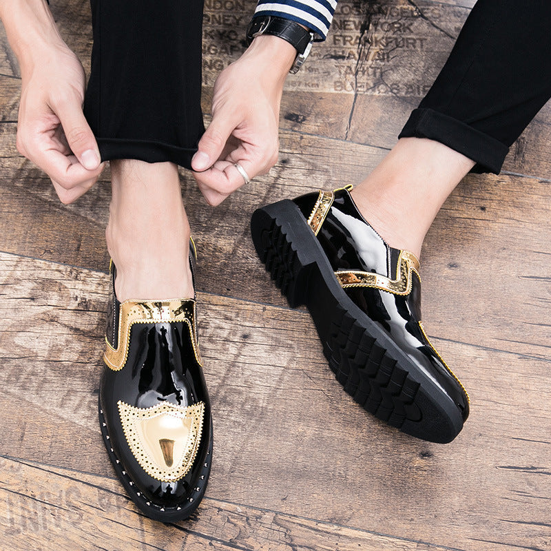 Steve – Helle Herrenhalbschuhe mit Spitzkappe aus veganem Leder