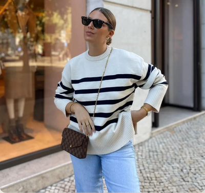 Gestreifter Pullover