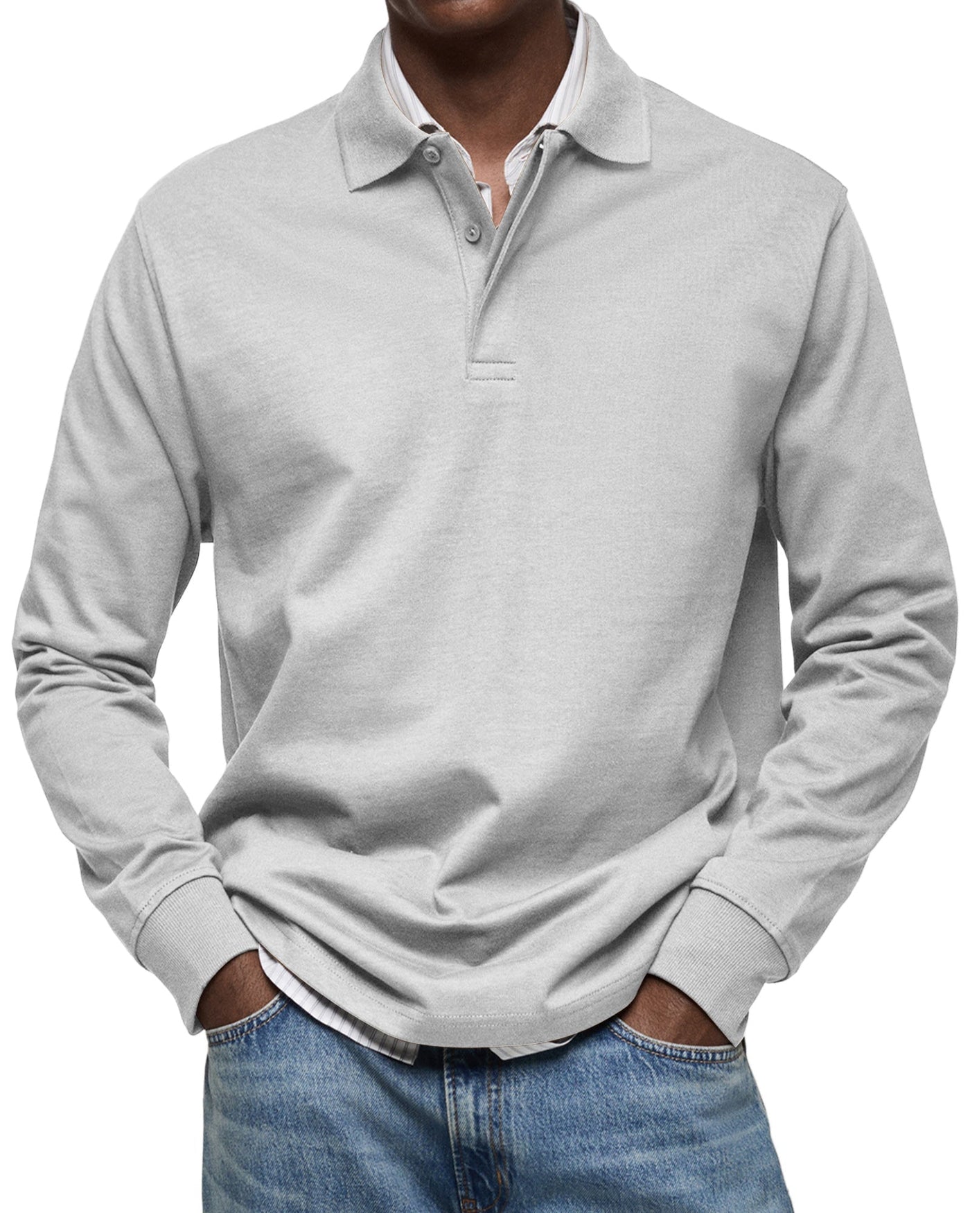 Jaro | Casual Langarm Polo-Shirt