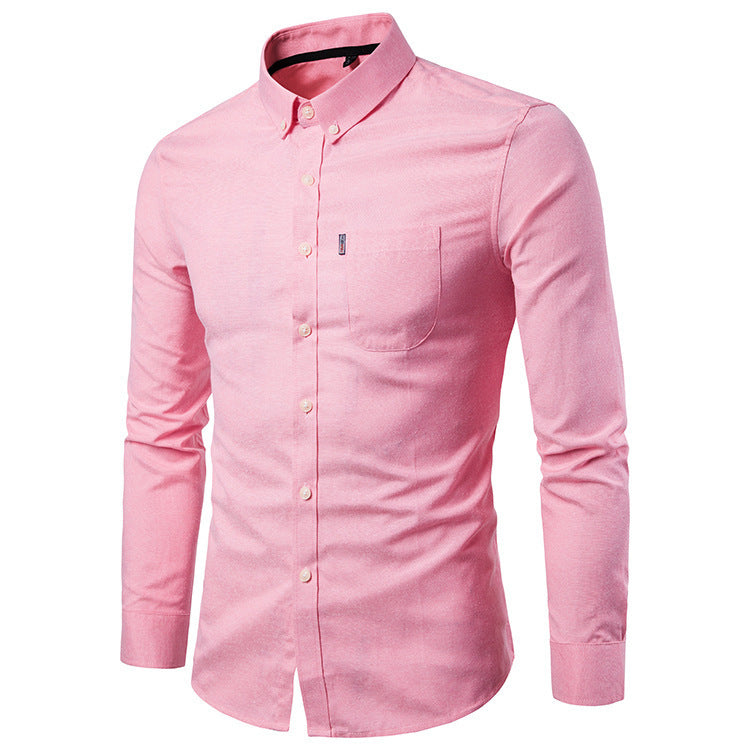 Brendan – Slim Fit Herrenhemd mit langen Ärmeln