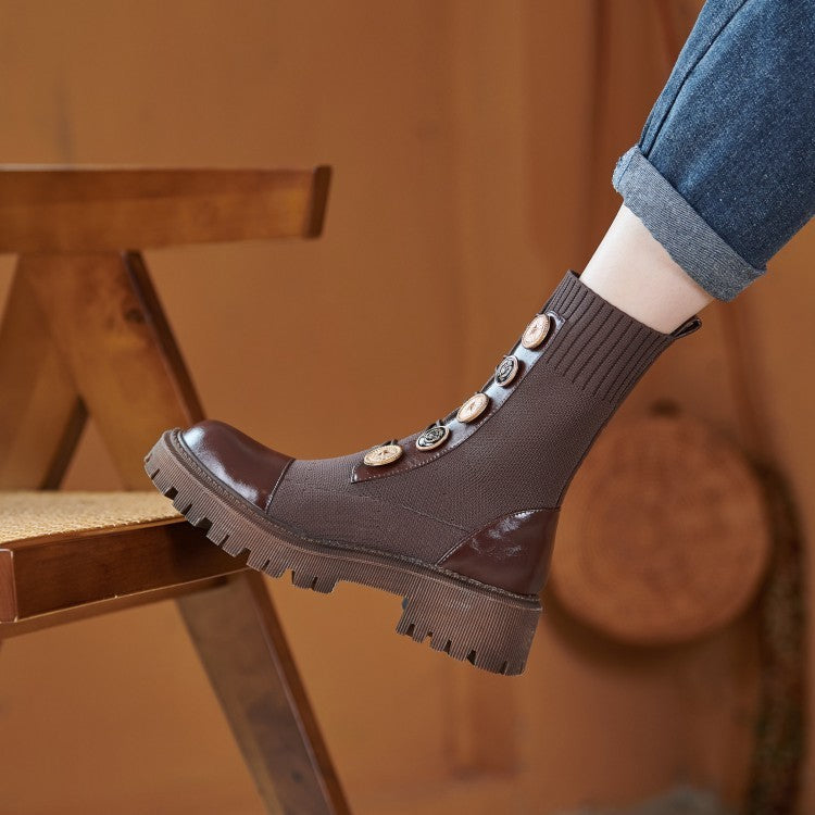 Leah – Dicksohlige Martin Stiefel für Damen in Braun