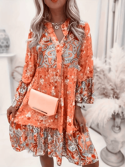 Friedegard®｜Kleid mit Blumenmuster