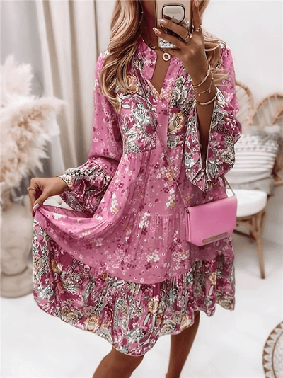 Friedegard®｜Kleid mit Blumenmuster