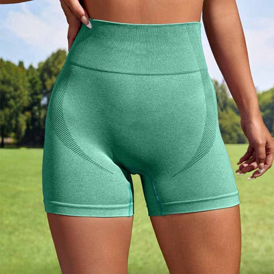Joy – Nahtlose kurze Damenleggings mit hohem Bund für Yoga und Fitness