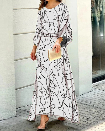 Herlyn - Loose dress with round neckline