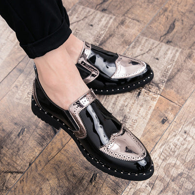 Steve – Helle Herrenhalbschuhe mit Spitzkappe aus veganem Leder