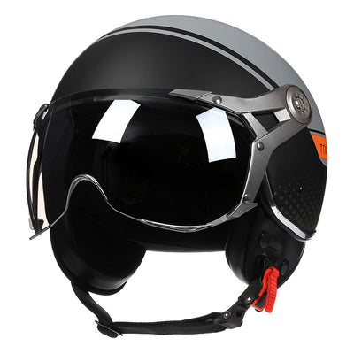Vintage Racer Helm mit Blase