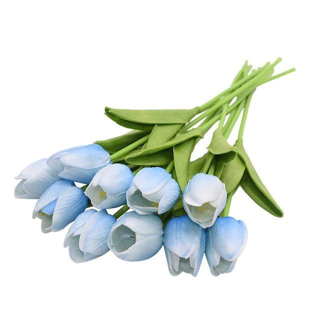10-teilige Kunsttulpen Künstliche Blumen