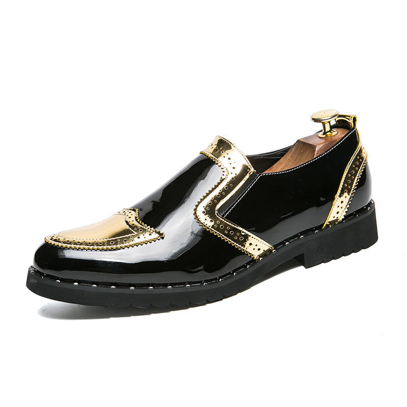 Steve – Helle Herrenhalbschuhe mit Spitzkappe aus veganem Leder