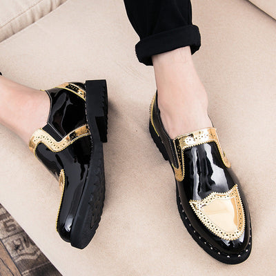 Steve – Helle Herrenhalbschuhe mit Spitzkappe aus veganem Leder