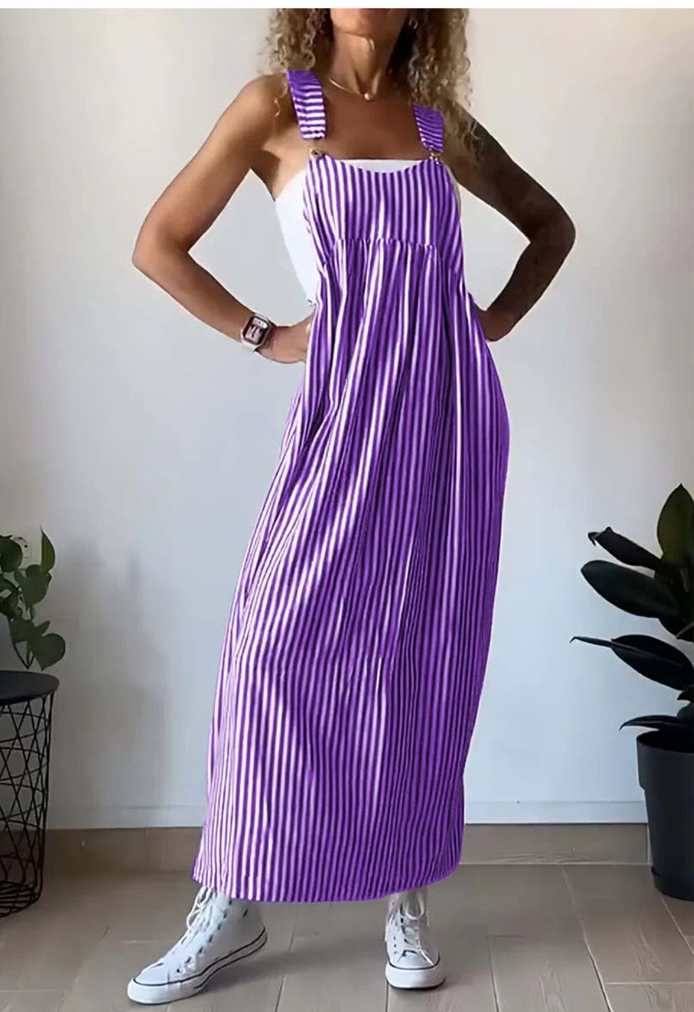 Hannelore® | Lässiges gestreiftes Jumpsuit-Kleid