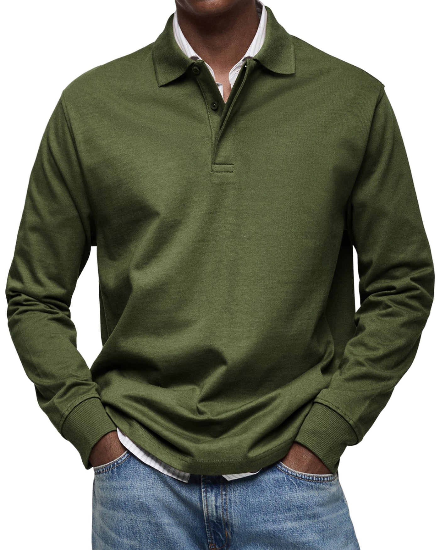 Jaro | Casual Langarm Polo-Shirt