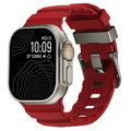 Rotes Armband - Titanschließe