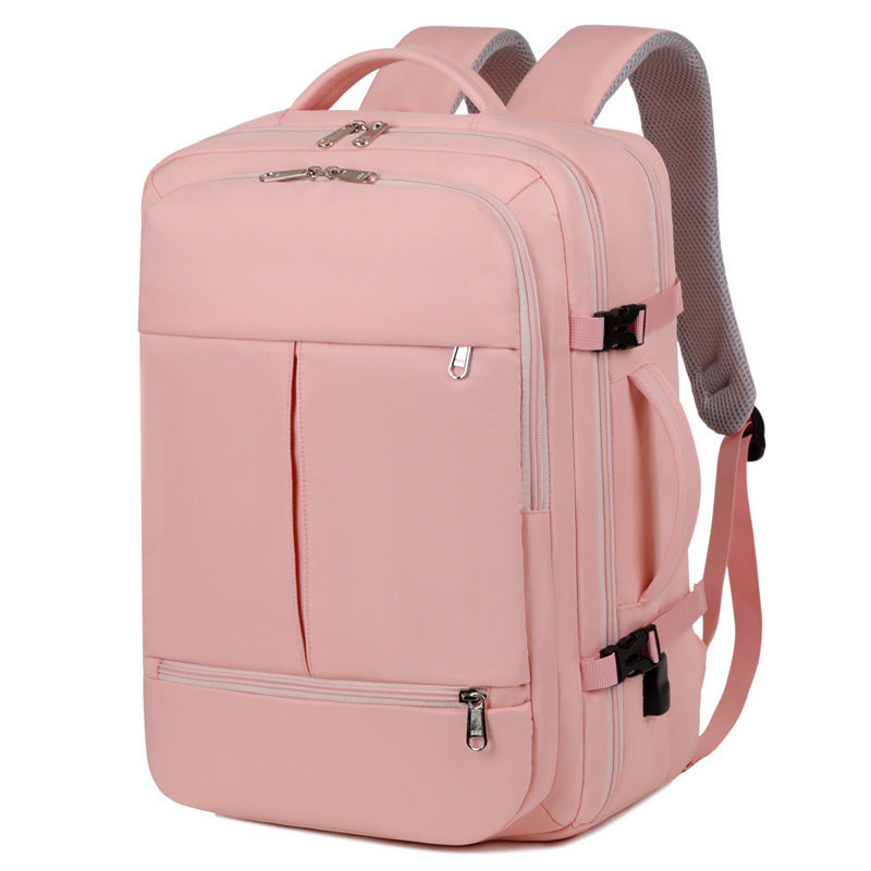 Laura – Rucksack mit großer Kapazität für Damen und Herren mit mehreren Taschen und Reißverschlüssen